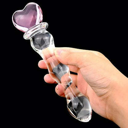 Crystal Heat – Consolador de Vidrio Templado Termoactivo - La Jugueteria Erotika
