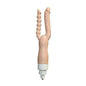 Experimenta el placer intenso de una doble penetración con este vibrador doble para vagina y ano, ideal para usar manualmente o con máquina del sexo.