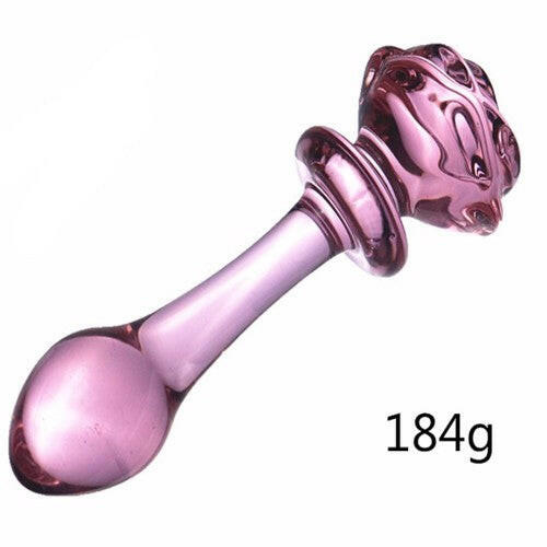 Plug Anal de Vidrio Rosa - La Jugueteria Erotika