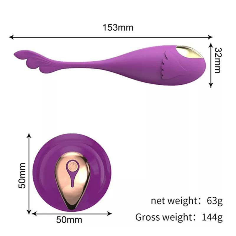 Este huevo vibrador portátil y ergonómico ofrece estimulación intensa a distancia, ideal para parejas que buscan nuevas sensaciones.