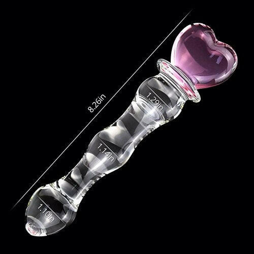 Crystal Heat – Consolador de Vidrio Templado Termoactivo - La Jugueteria Erotika
