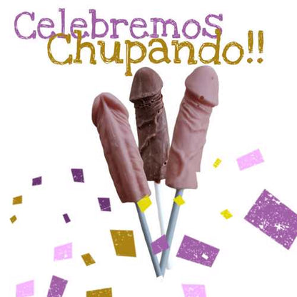 Paletas de Chocolate con Forma de Pene - La Jugueteria Erotika
