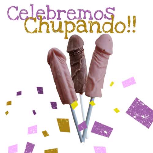 Paletas de Chocolate con Forma de Pene - La Jugueteria Erotika