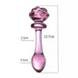 Plug Anal de Vidrio Rosa - La Jugueteria Erotika