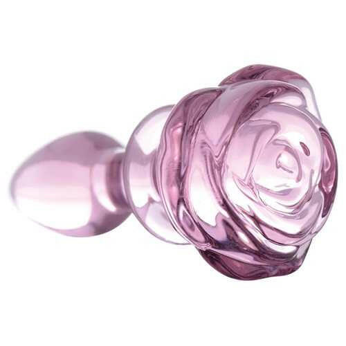 Plug Anal de Vidrio Rosa - La Jugueteria Erotika