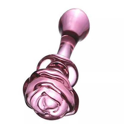 Plug Anal de Vidrio Rosa - La Jugueteria Erotika