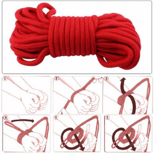 Cuerda Shibari Roja - La Jugueteria Erotika