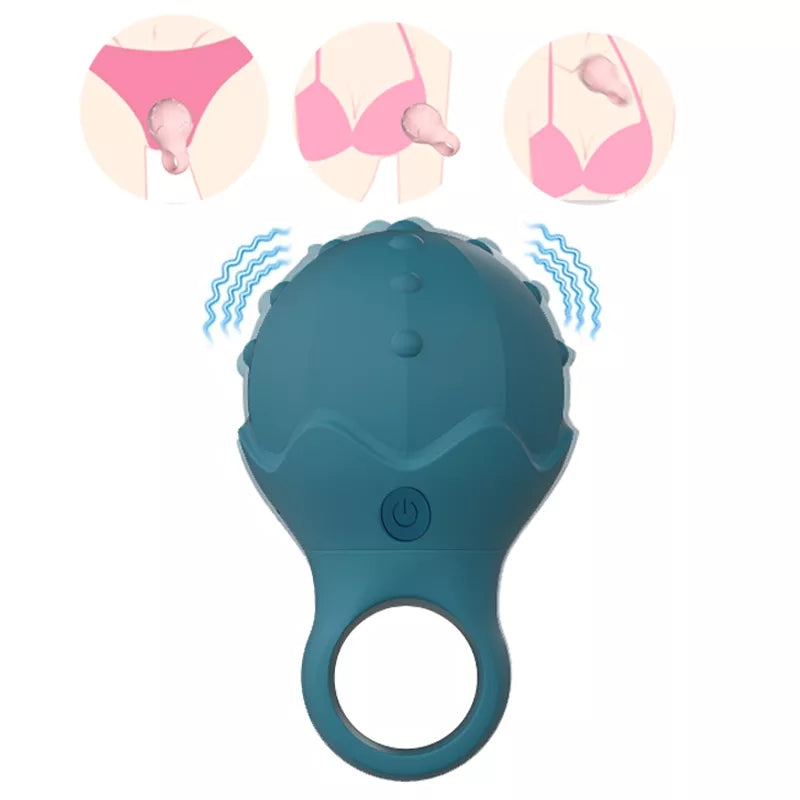 Con su diseño ergonómico, este anillo vibrador compacto ofrece placer directo al clítoris o cualquier parte sensible del cuerpo.