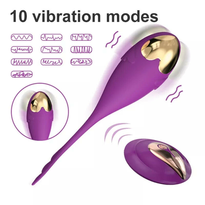 Descubre el placer con este huevo vibrador resistente al agua, recargable y con 10 modos de vibración silenciosa para máximo confort.